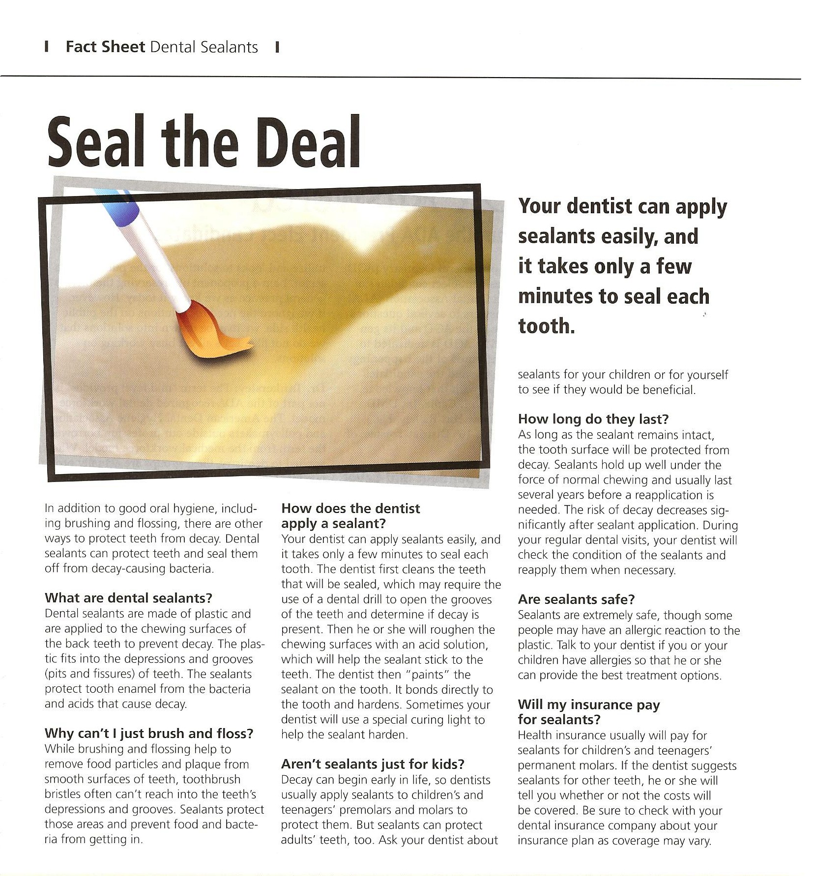 printable denture care fact sheets